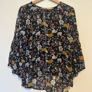 Sheer floral top